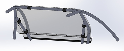 KAWASAKI KRX 1000 REAR WINDSHIELD