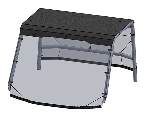 POLARIS RANGER 150 FRONT & REAR WS WITH ROOF